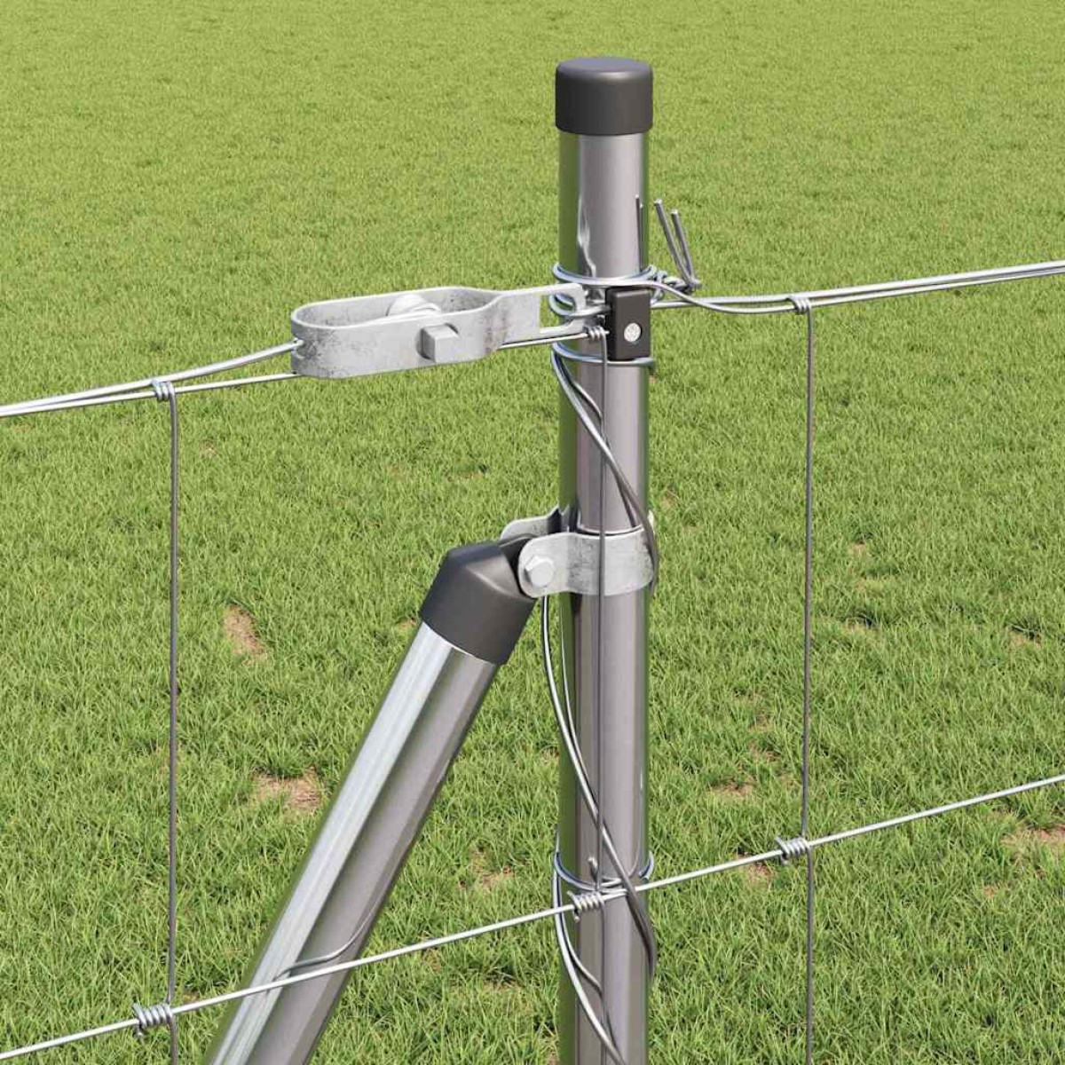 vidaXL Συρματόπλεγμα με Σκυρόδεμα 50 x 1 m Γαλβανισμένος Χάλυβας Ασημί