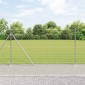 vidaXL Συρματόπλεγμα με Σκυρόδεμα 50 x 1,4 μ Γαλβανισμένος Χάλυβας
