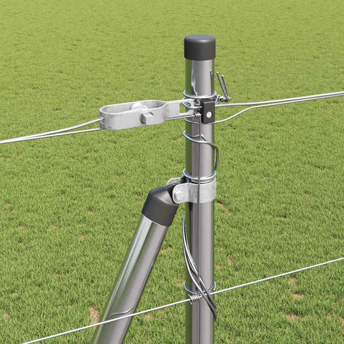 vidaXL Συρματόπλεγμα με Σκυρόδεμα 50 x 1,5 m Γαλβανισμένος Χάλυβας