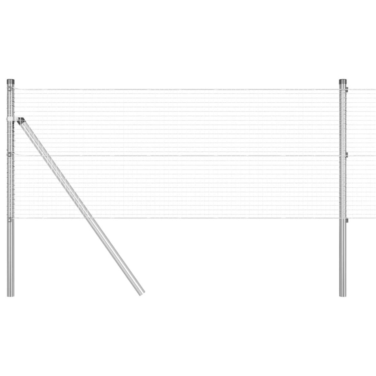 vidaXL Συρματόπλεγμα Σταθερού Εδάφους 50 x 0,8 m Γαλβανισμένος Χάλυβας