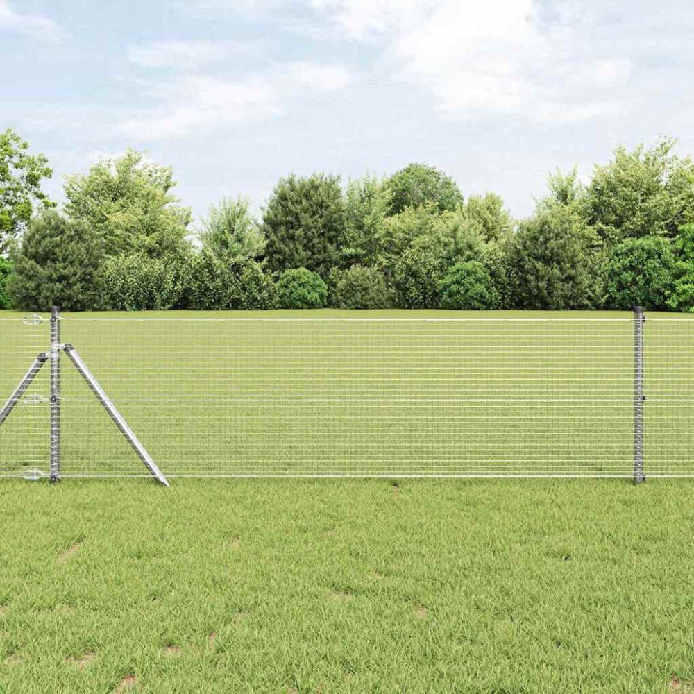vidaXL Συρματόπλεγμα Σταθερού Εδάφους 50 x 0,8 m Γαλβανισμένος Χάλυβας