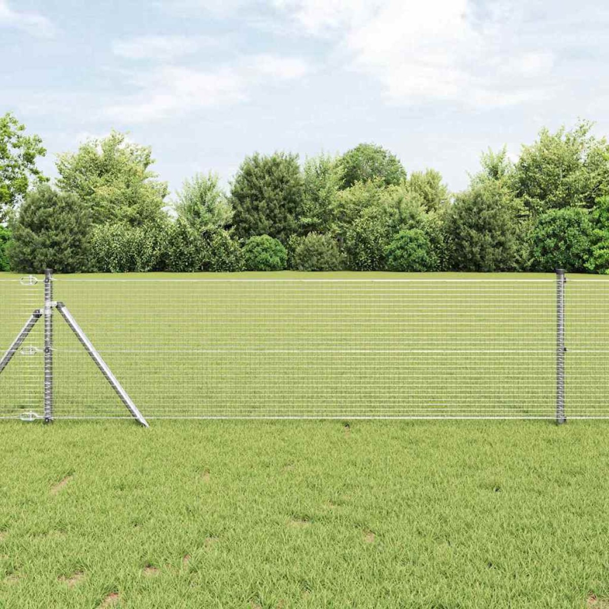 vidaXL Συρματόπλεγμα Σταθερού Εδάφους 50 x 0,8 m Γαλβανισμένος Χάλυβας
