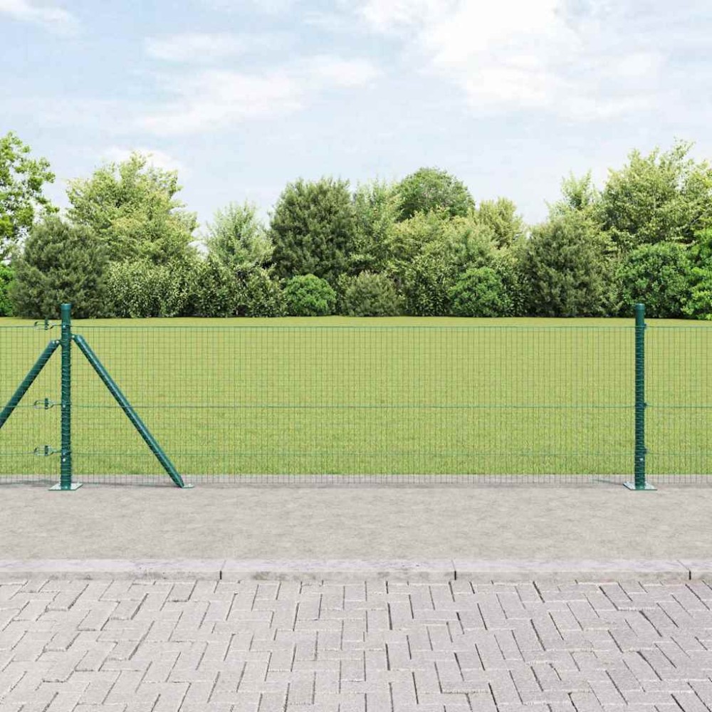 vidaXL Συρματόπλεγμα με Σκυρόδεμα 50 x 0,6 μ PVC-Επικαλυμμένο Ατσάλι