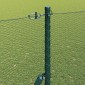 vidaXL Έξιγωνο φράχτη σταθερού εδάφους 10 x 1,6 m Πράσινο Δίχτυ
