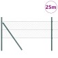 vidaXL Έξιγωνο φράχτη σταθερού εδάφους 25 x 0,8 m Πράσινο Δίχτυ