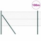 vidaXL Έξιγωνο φράχτη σταθερού εδάφους 100 x 0,6 μ Πράσινο Δίχτυ