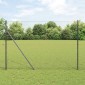 vidaXL Έξιγωνο φράχτη σταθερού εδάφους 10 x 1,6 m Γκρι Δίχτυ