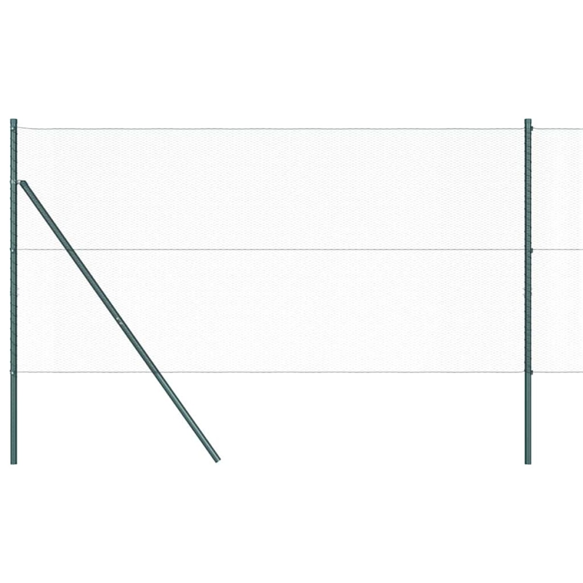vidaXL Έξιγωνο φράχτη σταθερού εδάφους 50 x 1,2 m Γκρι Δίχτυ
