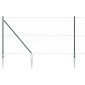 vidaXL Εξαγωνική Φράχτη με Στύλο 10 x 1 m PVC-Επικαλυμμένο Ατσάλι