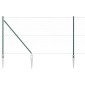 vidaXL Εξαγωνική Φράχτη με Στύλο 10 x 1 m PVC-Επικαλυμμένο Ατσάλι