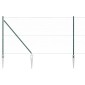 vidaXL Εξαγωνική Φράχτη με Στύλο 10 x 1,2 μ PVC-Επικαλυμμένο Ατσάλι