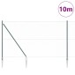 vidaXL Εξαγωνική Φράχτη με Στύλο 10 x 1,6 m PVC-Επικαλυμμένο Ατσάλι