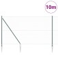 vidaXL Εξαγωνική Φράχτη με Στύλο 10 x 1,6 m PVC-Επικαλυμμένο Ατσάλι