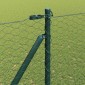 vidaXL Εξαγωνική Φράχτη με Στύλο 10 x 1,6 m PVC-Επικαλυμμένο Ατσάλι