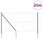 vidaXL Εξαγωνική Φράχτη με Στύλο 25 x 1,4 μ PVC-Επικαλυμμένο Ατσάλι