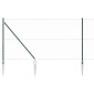 vidaXL Εξαγωνική Φράχτη με Στύλο 25 x 1,4 μ PVC-Επικαλυμμένο Ατσάλι