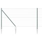 vidaXL Εξαγωνική Φράχτη με Στύλο 25 x 1,4 μ PVC-Επικαλυμμένο Ατσάλι