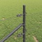 vidaXL Εξαγωνική Φράχτη με Στύλο 10 x 1 m PVC-Επικαλυμμένο Ατσάλι Γκρι