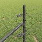 vidaXL Εξαγωνική Φράχτη με Στύλο 10 x 1 m PVC-Επικαλυμμένο Ατσάλι Γκρι