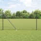 vidaXL Εξαγωνική Φράχτη με Στύλο 10 x 1,4 μ PVC-Επικαλυμμένο Ατσάλι
