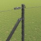 vidaXL Εξαγωνική Φράχτη με Στύλο 10 x 1,5 m PVC-Επικαλυμμένο Ατσάλι