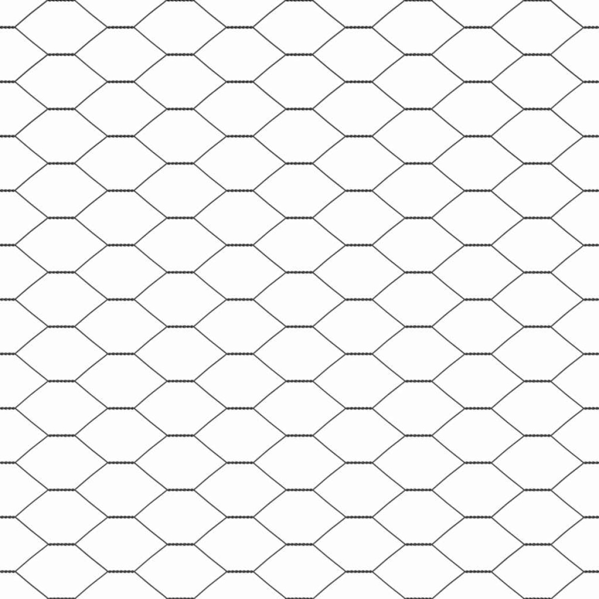 vidaXL Εξαγωνική Φράχτη με Στύλο 50 x 0,8 m PVC-Επικαλυμμένο Ατσάλι