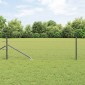 vidaXL Εξαγωνική Φράχτη με Στύλο 50 x 0,8 m PVC-Επικαλυμμένο Ατσάλι