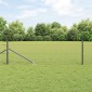 vidaXL Εξαγωνική Φράχτη με Στύλο 50 x 0,8 m PVC-Επικαλυμμένο Ατσάλι
