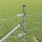 vidaXL Εξαγωνική Φράχτη με Στύλο 50 x 0,8 m Γαλβανισμένος Χάλυβας