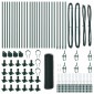vidaXL Εξαγωνική Περίφραξη με Βάση Σκυροδέματος 50 x 0,5 μ Πράσινο