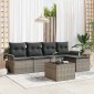 vidaXL Σετ Καναπέ Κήπου 6 τμχ. Γκρι συνθετικό ρατάν