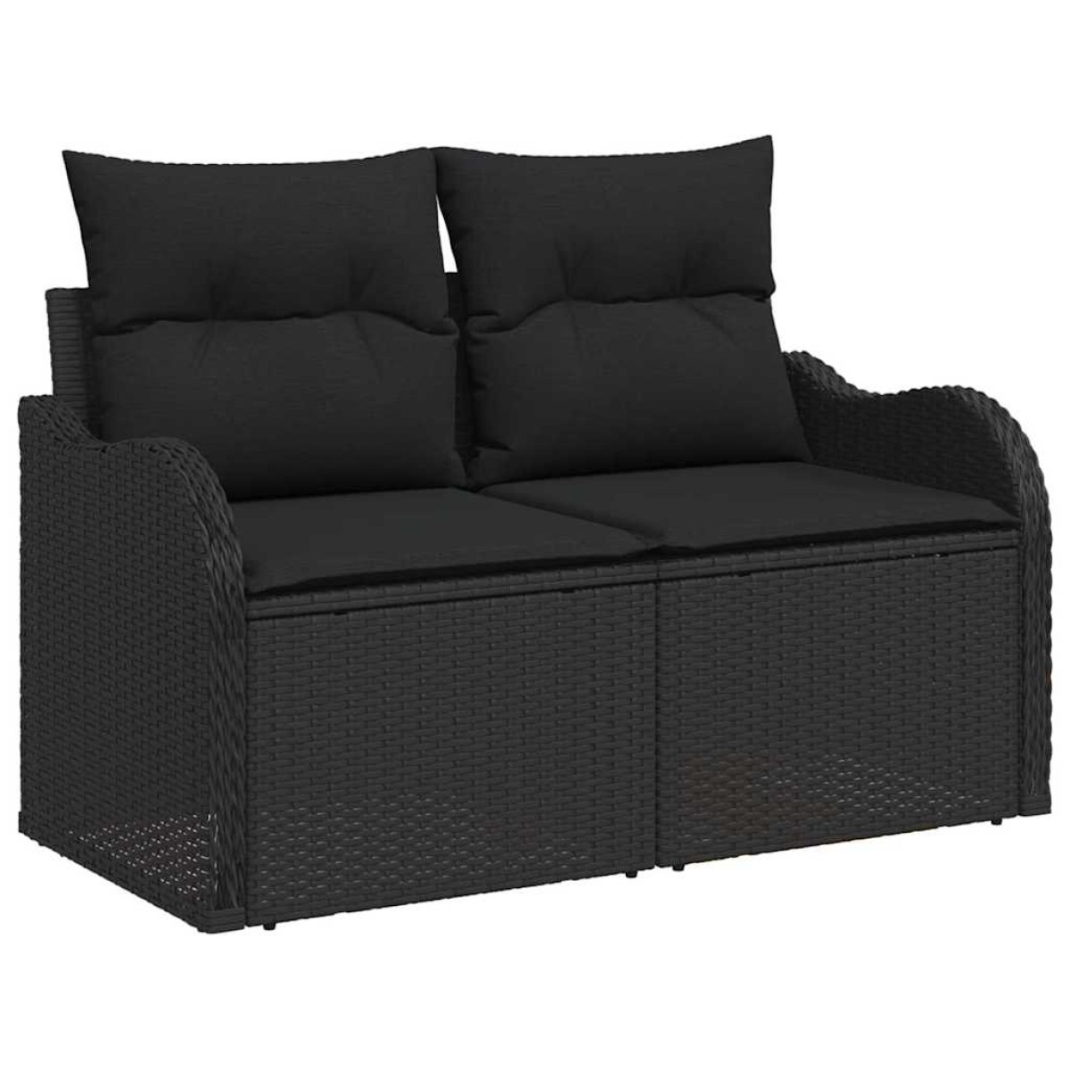 vidaXL Σετ Καναπέ Κήπου 7 τμχ. 6-Αριθμός καθισμάτων Μαύρο