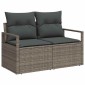 vidaXL Σετ Καναπέ Κήπου 5 τμχ. Γκρι συνθετικό ρατάν