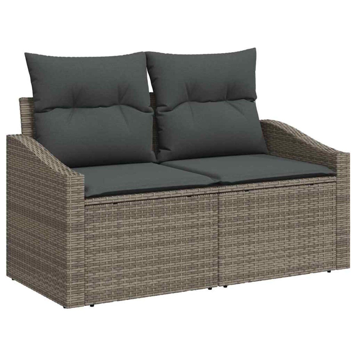 vidaXL Σετ Καναπέ 8 τμχ. Γκρι συνθετικό ρατάν