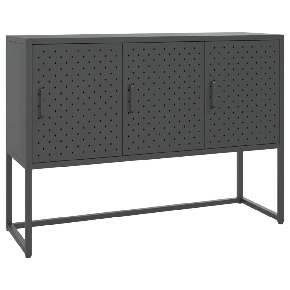 vidaXL Μπουφές Ανθρακί 105 x 35 x 75 εκ. από Ατσάλι