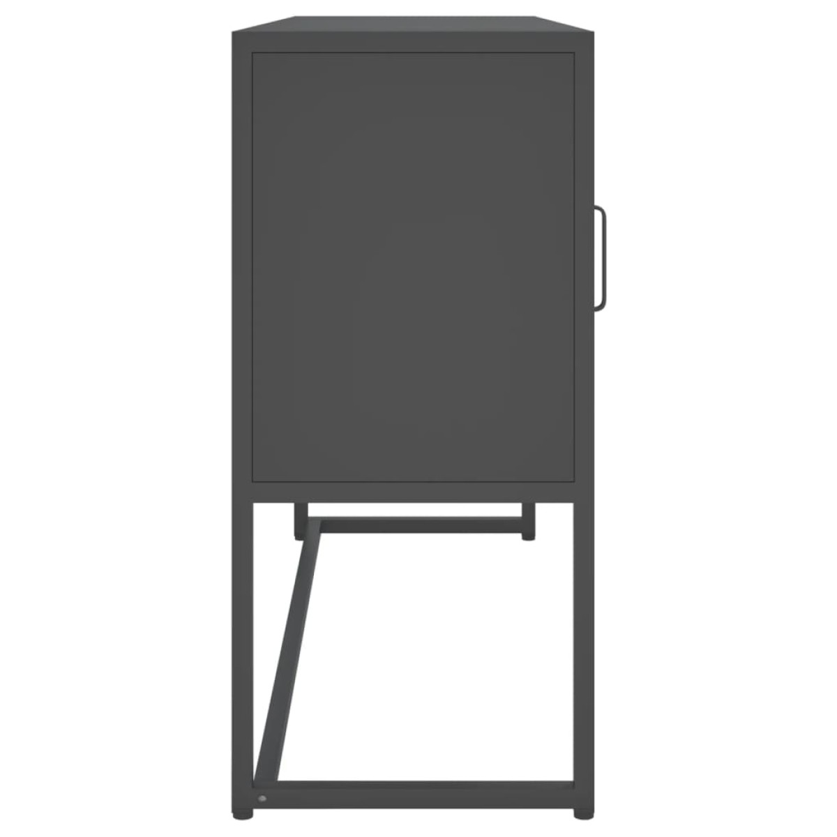 vidaXL Μπουφές Ανθρακί 105 x 35 x 75 εκ. από Ατσάλι