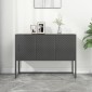 vidaXL Μπουφές Ανθρακί 105 x 35 x 75 εκ. από Ατσάλι