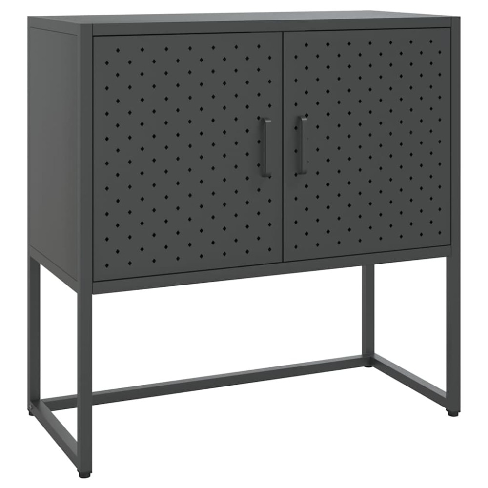 vidaXL Μπουφές Ανθρακί 75 x 35 x 75 εκ. από Ατσάλι