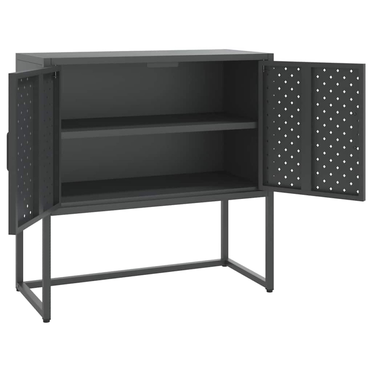 vidaXL Μπουφές Ανθρακί 75 x 35 x 75 εκ. από Ατσάλι