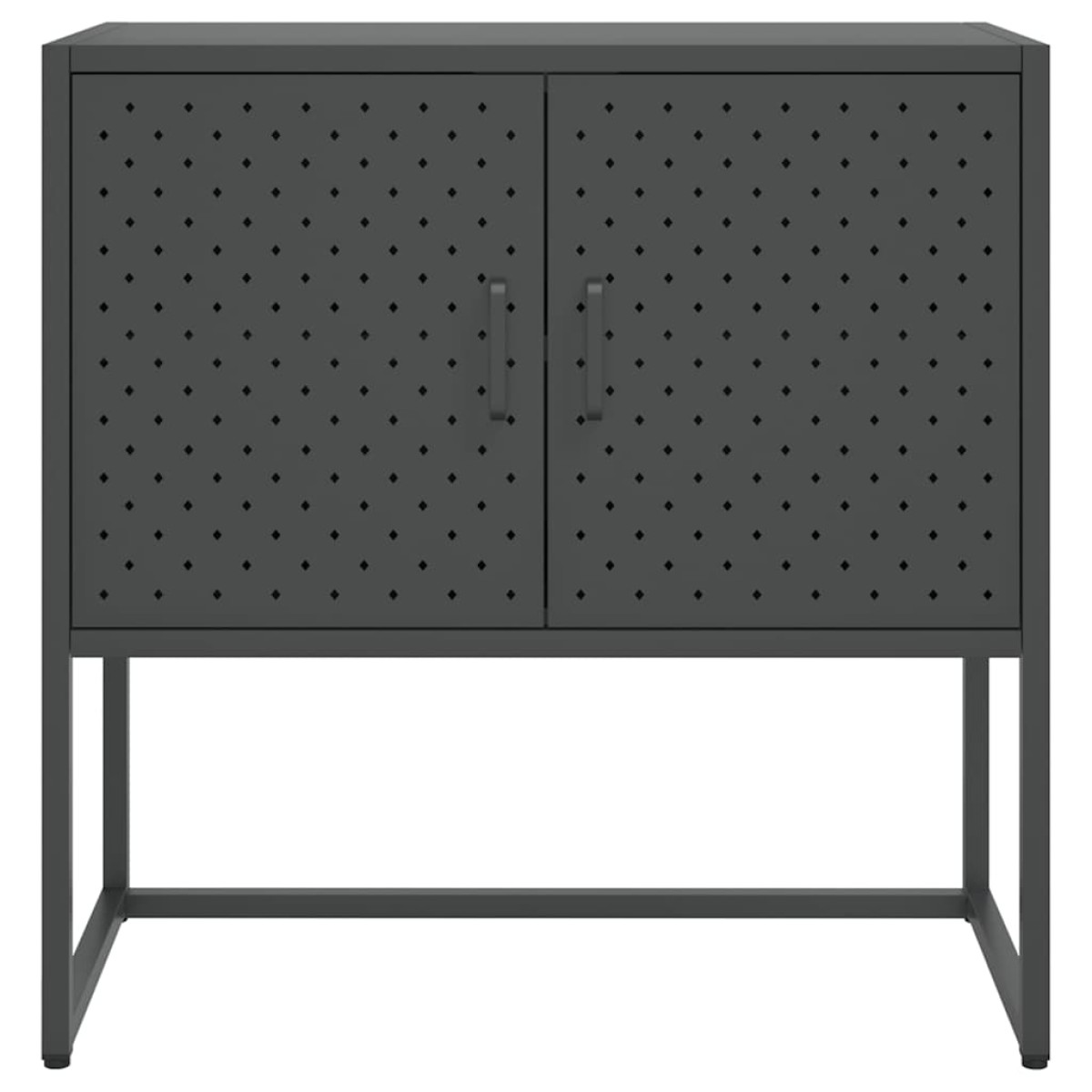 vidaXL Μπουφές Ανθρακί 75 x 35 x 75 εκ. από Ατσάλι