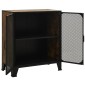 vidaXL Ντουλάπι Αποθήκευσης Ρουστίκ Καφέ 72x36x82 εκ. Μέταλλο / MDF