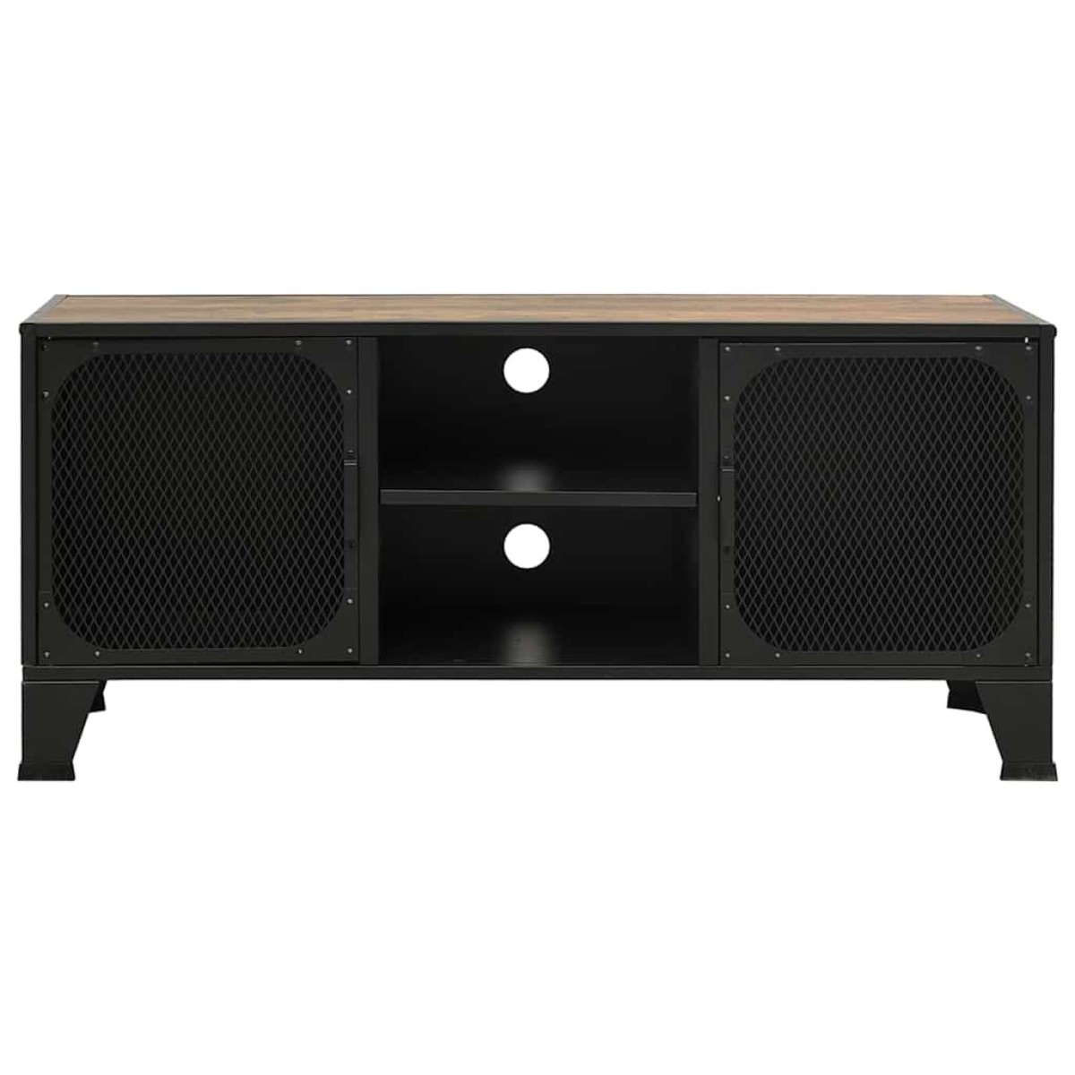 vidaXL Έπιπλο Τηλεόρασης Ρουστίκ Καφέ 105 x 36 x 47 εκ. Μέταλλο / MDF