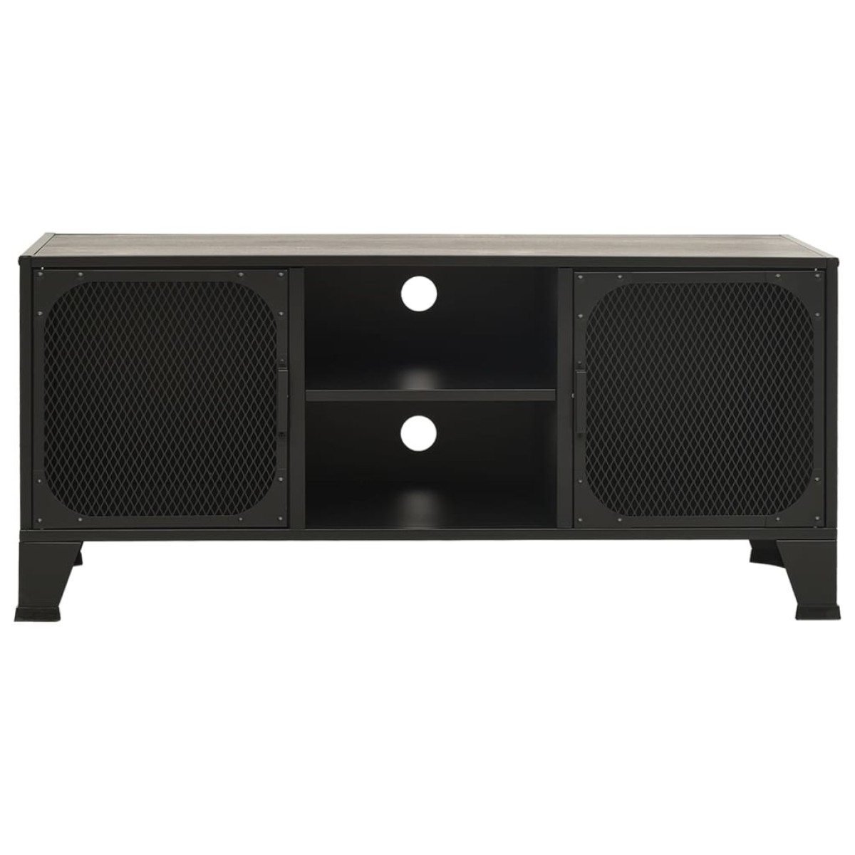 vidaXL Έπιπλο Τηλεόρασης Γκρι 105 x 36 x 47 εκ. Μέταλλο / MDF