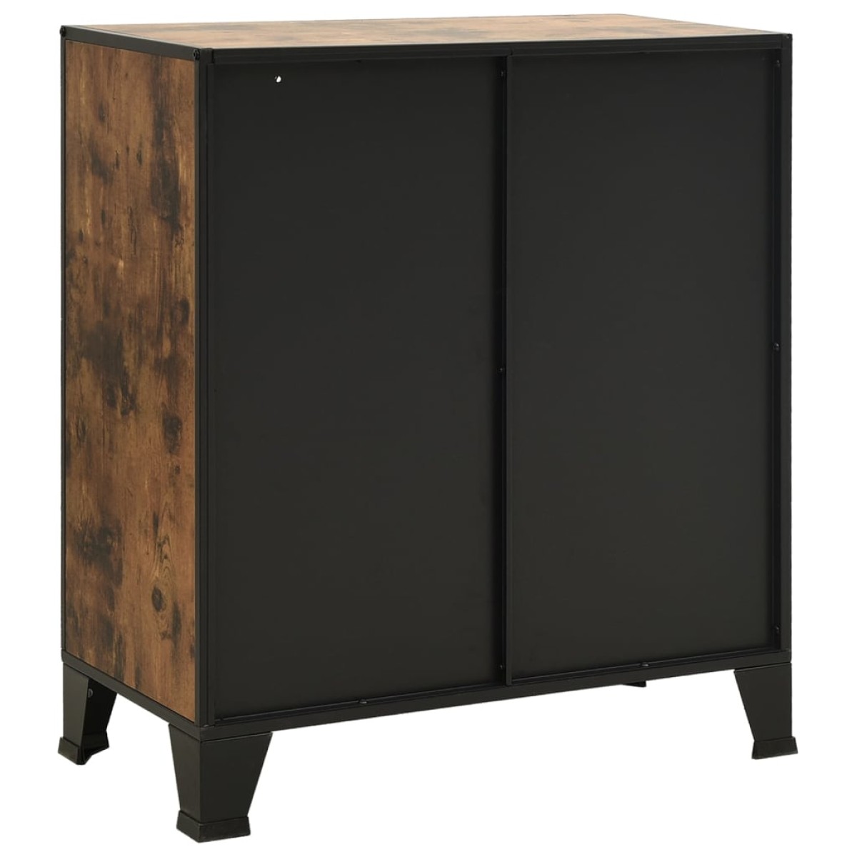 vidaXL Ντουλάπι Αποθήκευσης Ρουστίκ Καφέ 72x36x82 εκ. Μέταλλο / MDF