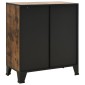 vidaXL Ντουλάπι Αποθήκευσης Ρουστίκ Καφέ 72x36x82 εκ. Μέταλλο / MDF