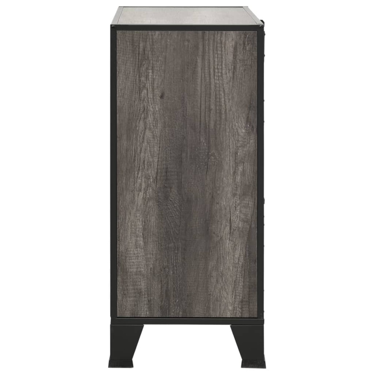 vidaXL Ντουλάπι Αποθήκευσης Γκρι 72 x 36 x 82 εκ. Μέταλλο / MDF