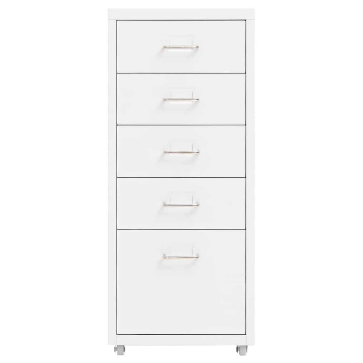 vidaXL Αρχειοθήκη Φορητή Λευκή 28 x 41 x 69 εκ. Μεταλλική
