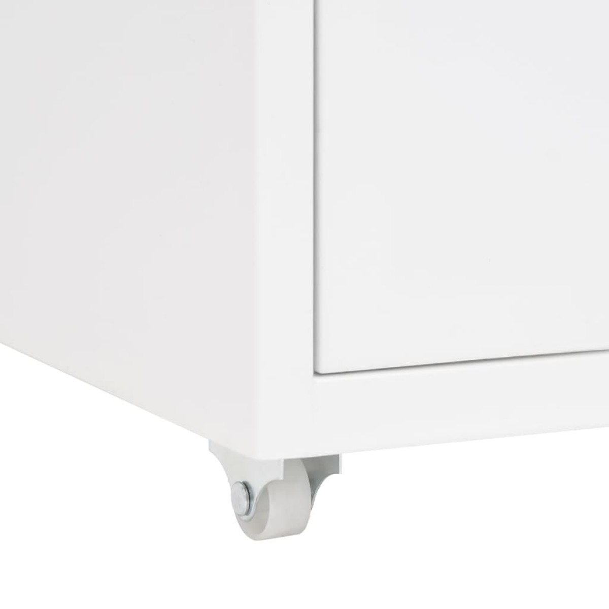 vidaXL Αρχειοθήκη Φορητή Λευκή 28 x 41 x 69 εκ. Μεταλλική