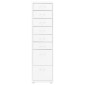vidaXL Αρχειοθήκη Φορητή Λευκή 28 x 41 x 109 εκ. Μεταλλική