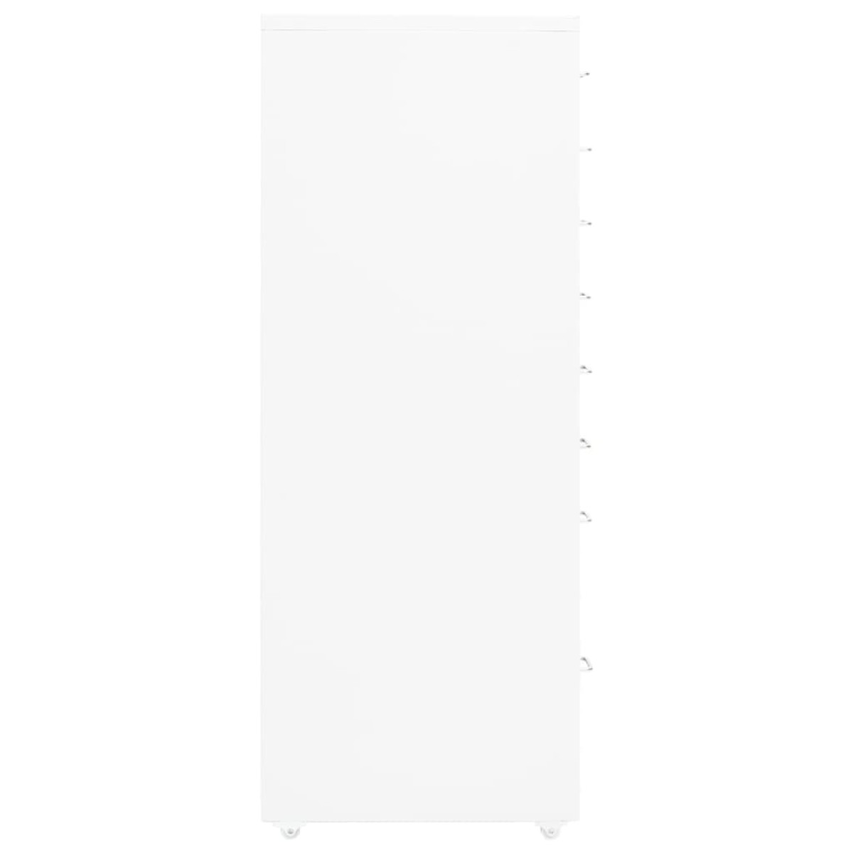 vidaXL Αρχειοθήκη Φορητή Λευκή 28 x 41 x 109 εκ. Μεταλλική
